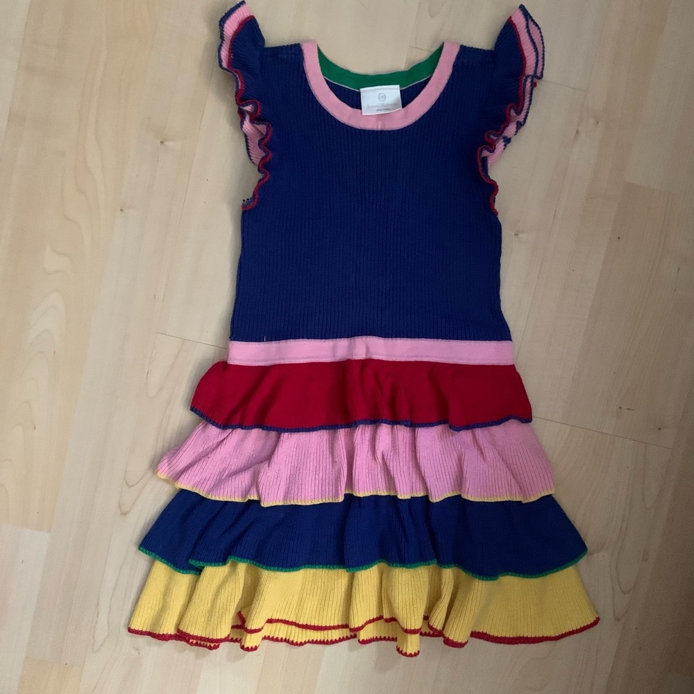 Hanna Andersson Knit Cotton Ruffle Dress 5